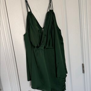 Elegant Green Skort Dress
